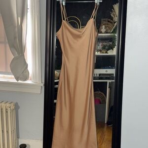 Banana Republic Tan Slip Dress Sleeveless Cocktail